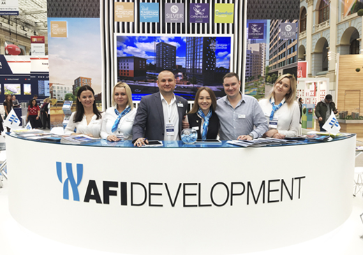 Стенд компании AFI Development на выставке «Недвижимость от лидеров 2018» посетили порядка 3000 человек